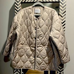 Velvet lightweight quilted jacket